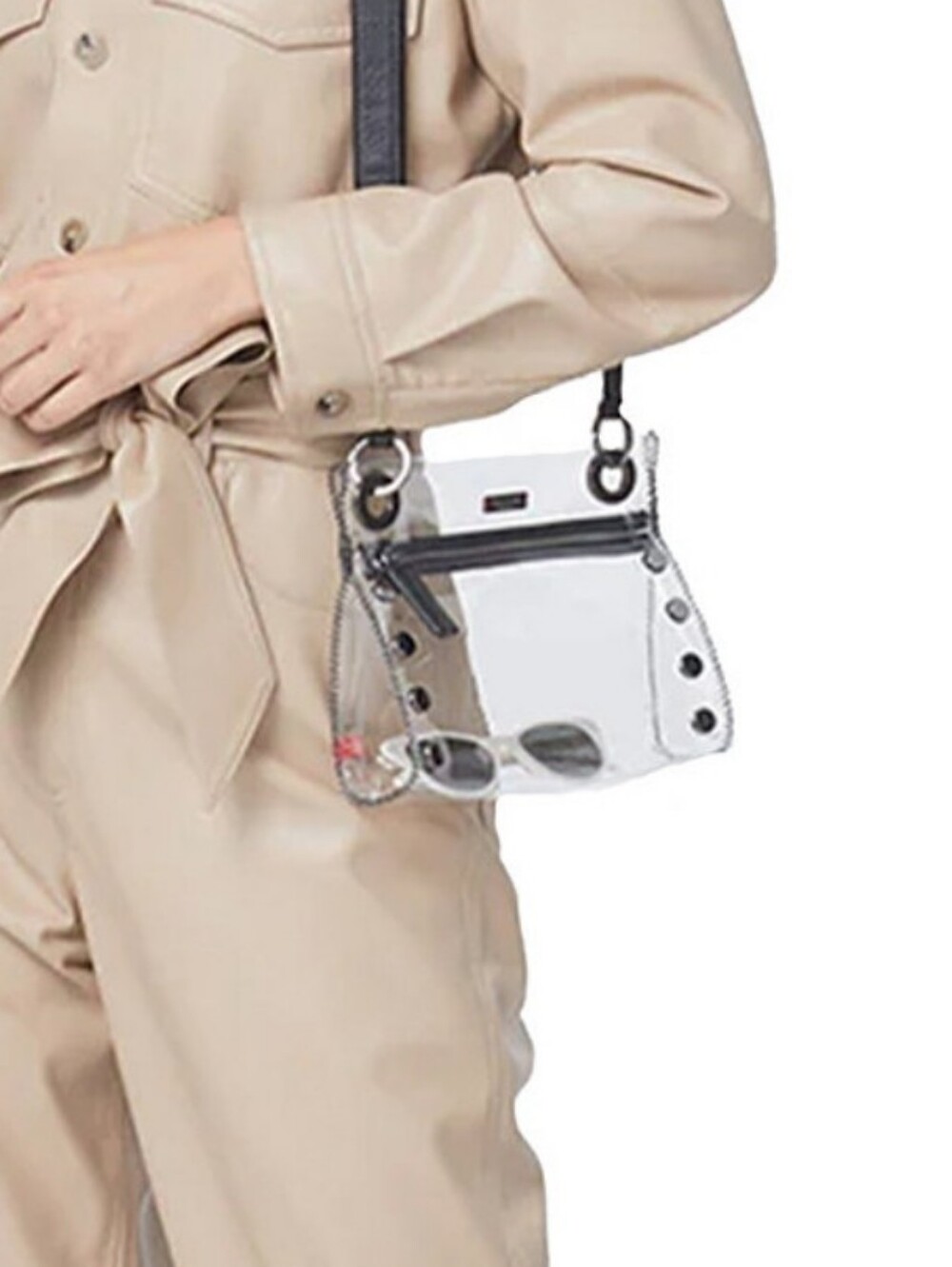 Hammitt Tony Clear Crossbody Bag Stadium Approved.